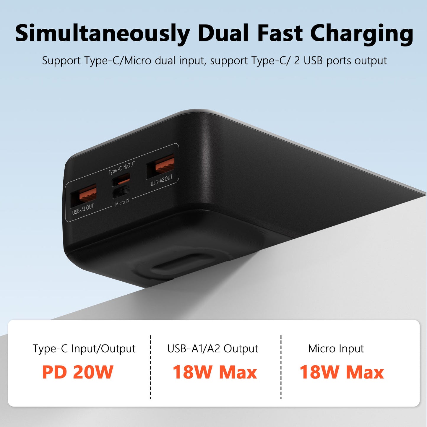 Vyvylabs Boya Digital Display Fast Charge Power bank 20W 30000mAh
