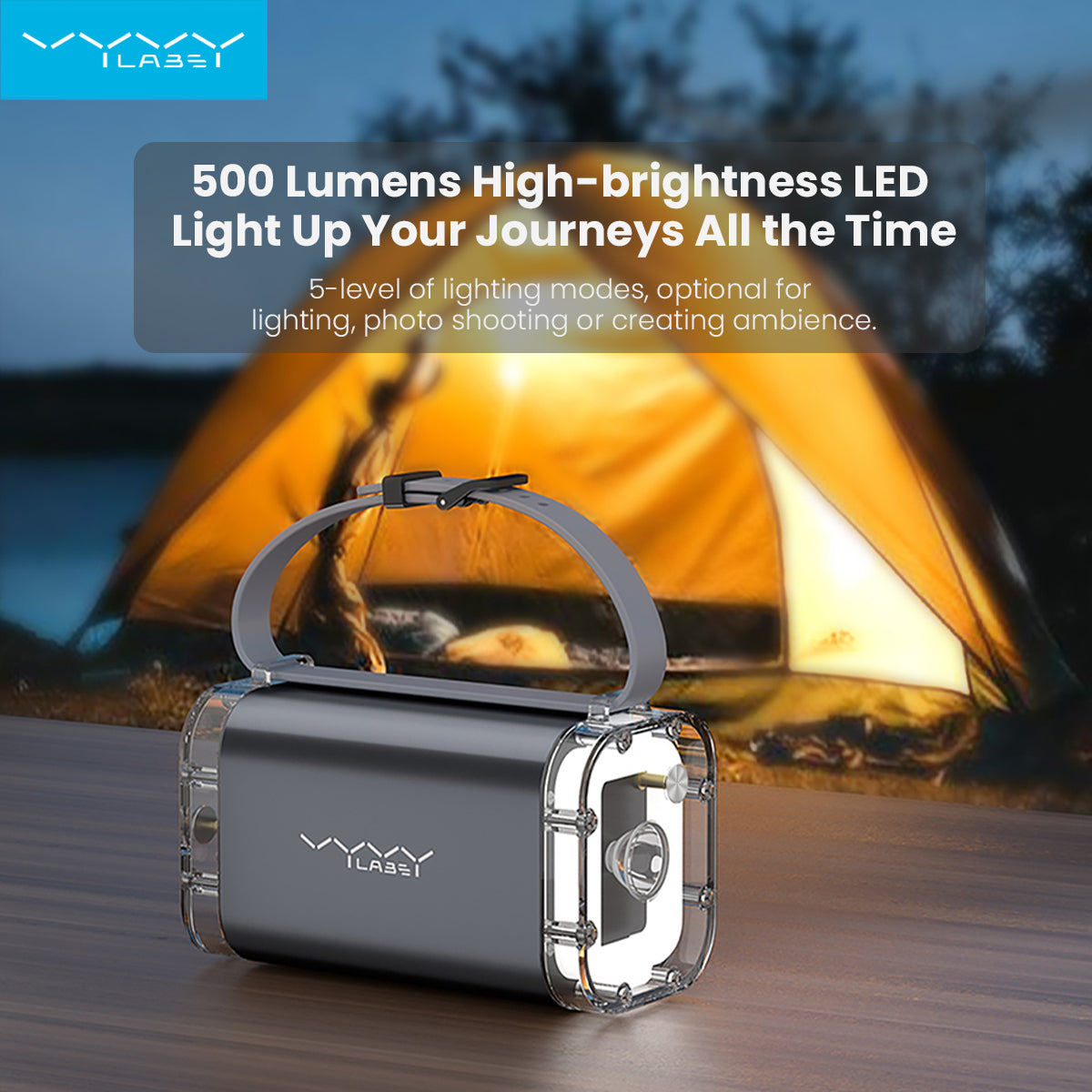 Outdoor Power Bank Digital Display 40000mAh 100W (Waterproof+Light)