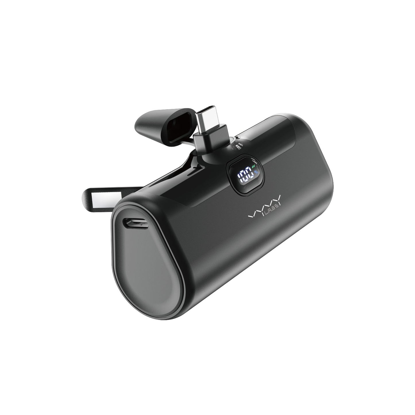 Vyvylabs Q05 Capsule Power Bank 5000mAh (With Stand and Led light)- purple