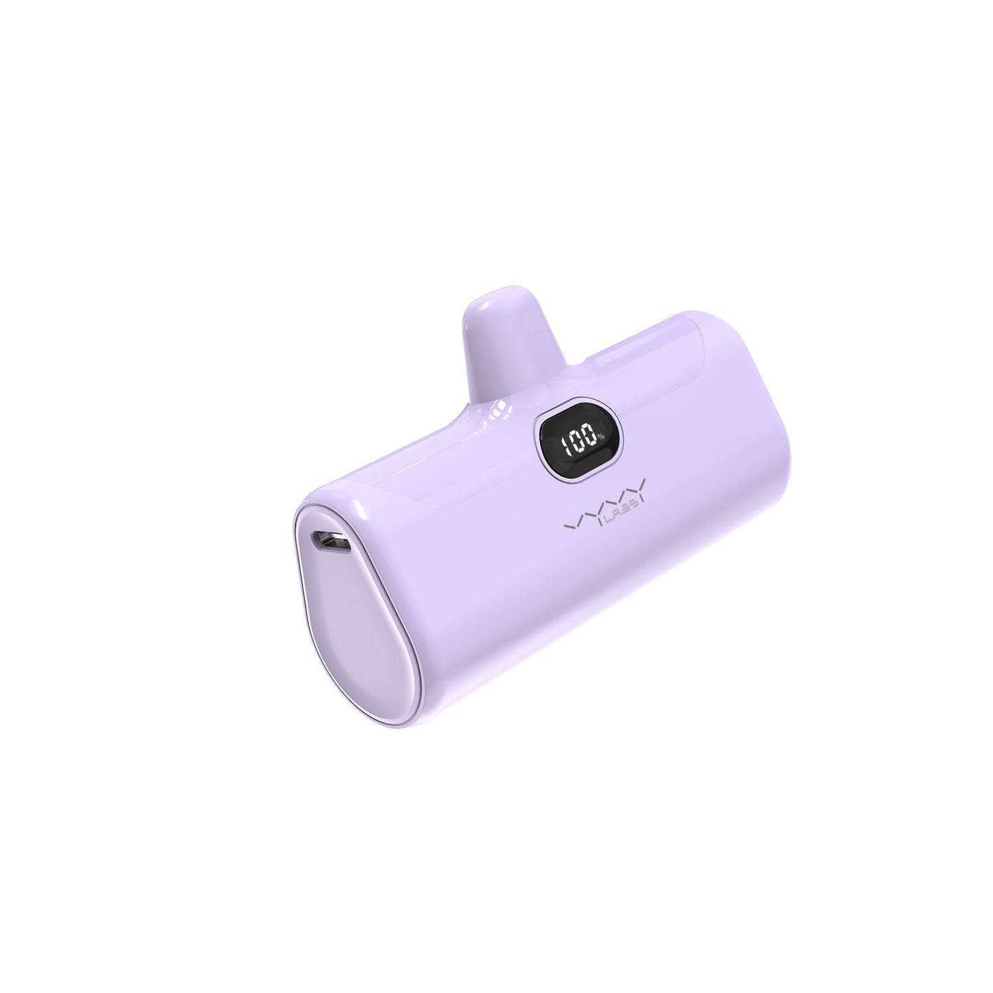 Vyvylabs Q05 Capsule Power Bank 5000mAh (With Stand and Led light)- purple