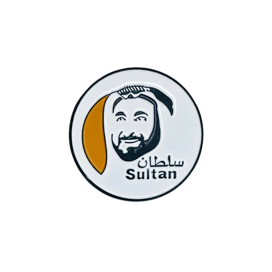 Sticky Metal Badge - Sheikh Sultan