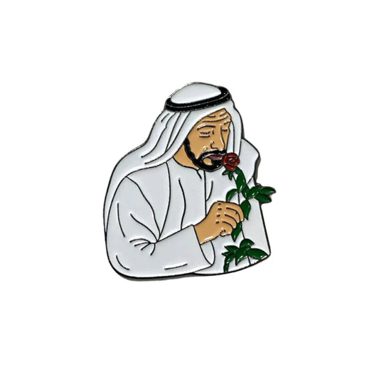 Sticky Metal Badge - Sheikh Zayed