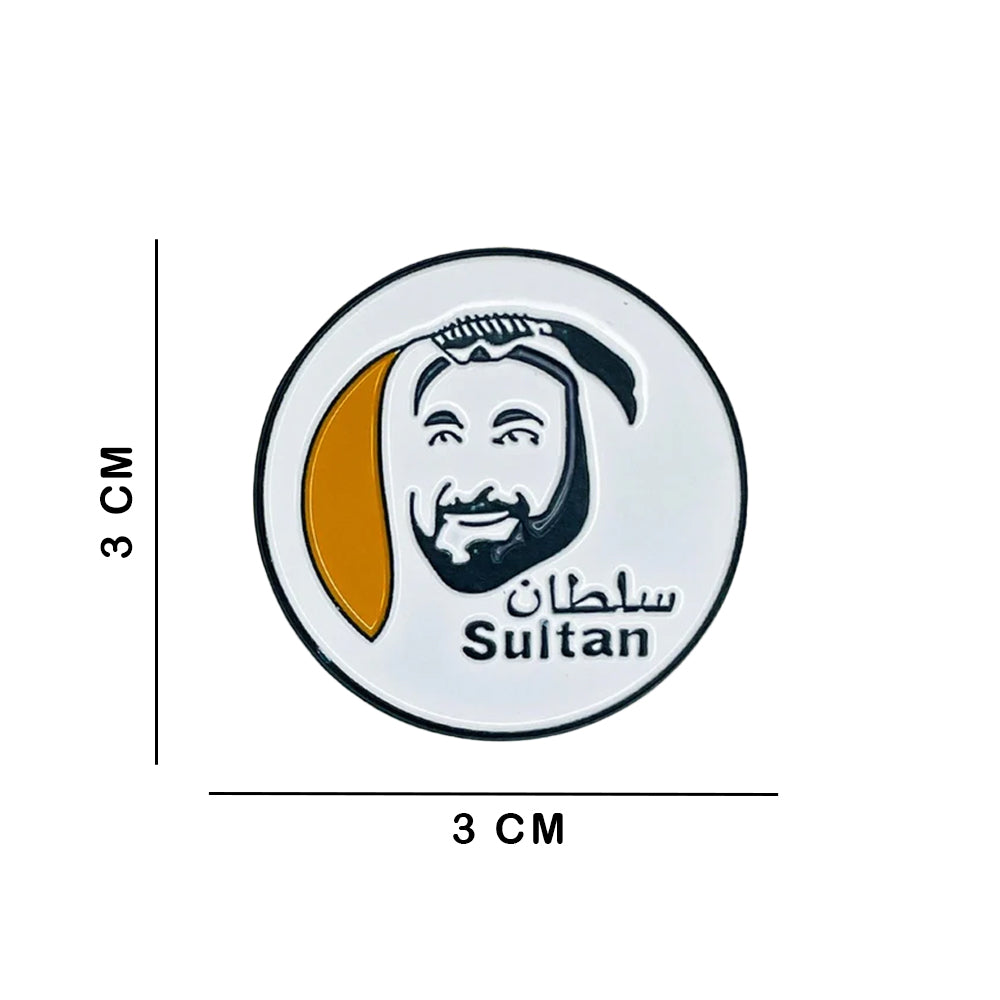 Sticky Metal Badge - Sheikh Sultan