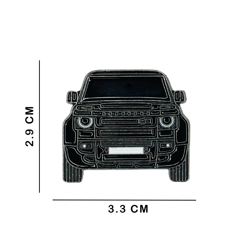 Sticky Metal Badge - Land Rover Defender