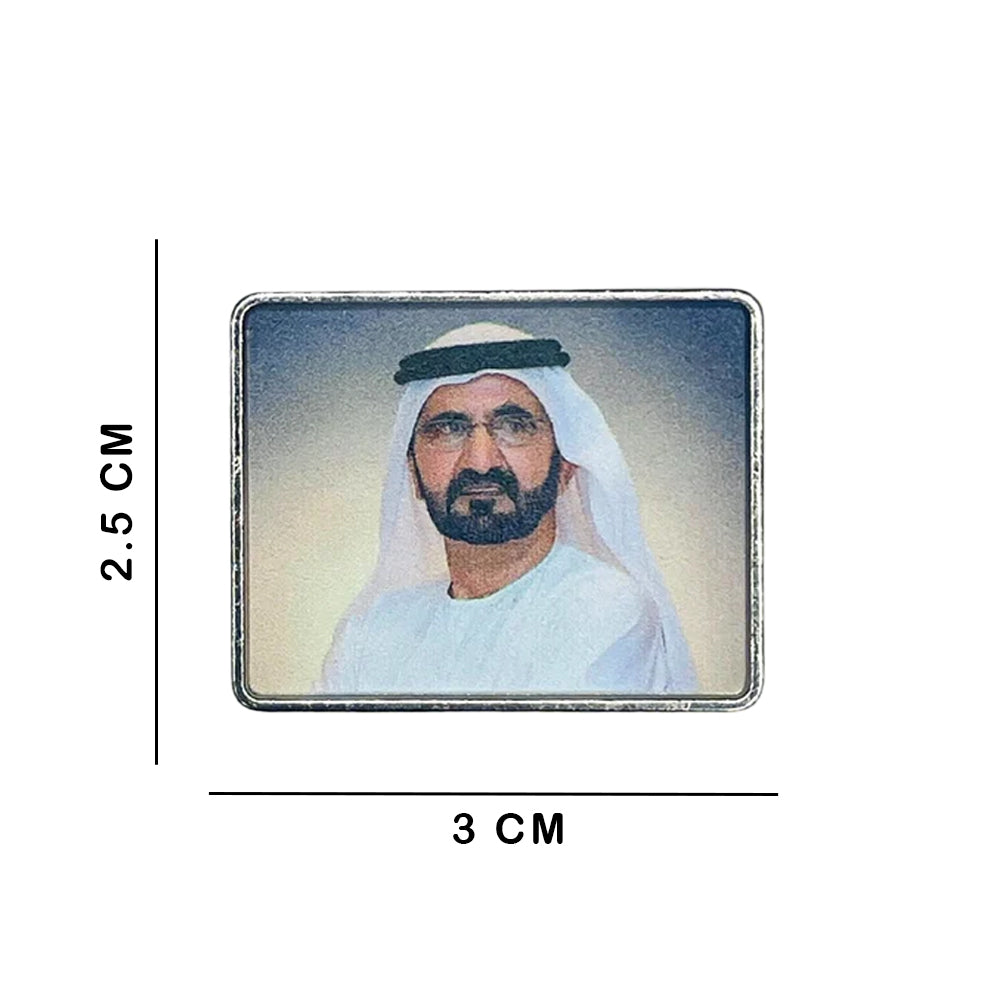 Sticky Metal Badge - Sheikh Mohammed
