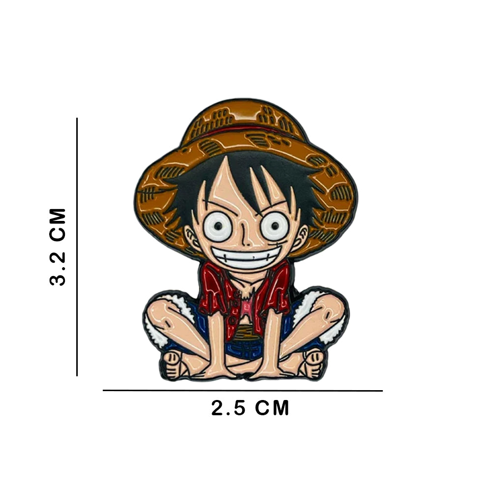 Sticky Metal Badge - Monkey D Luffy