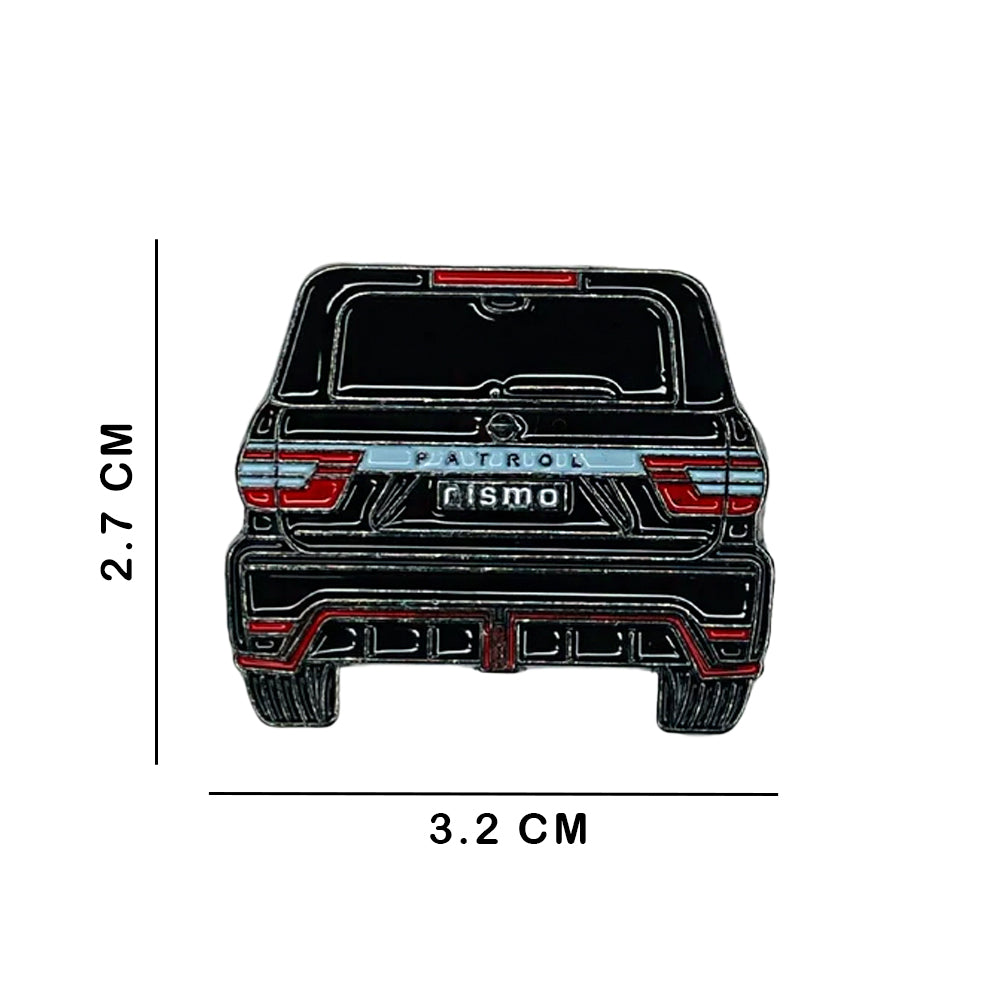 Sticky Metal Badge - Nissan Patrol Nismo