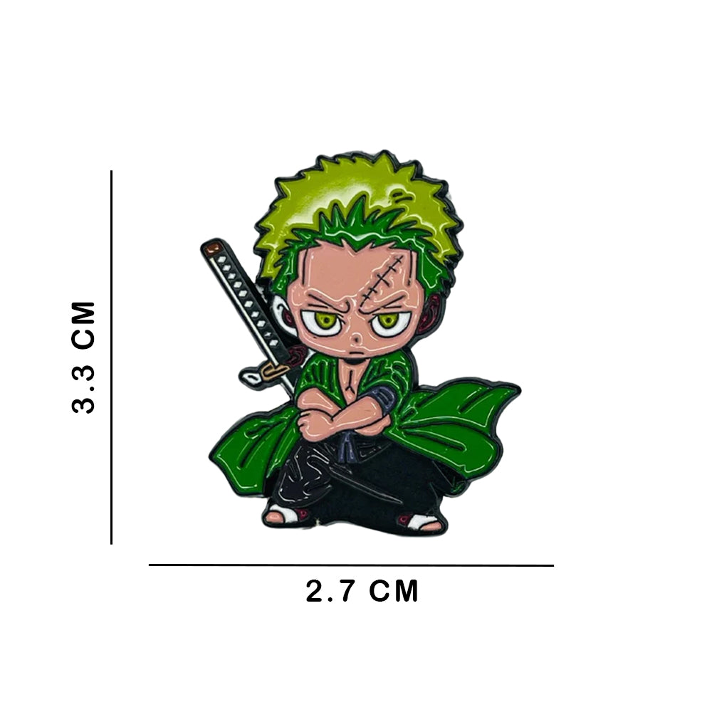 Sticky Metal Badge - Roronoa Zoro