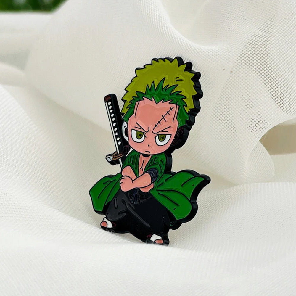 Sticky Metal Badge - Roronoa Zoro