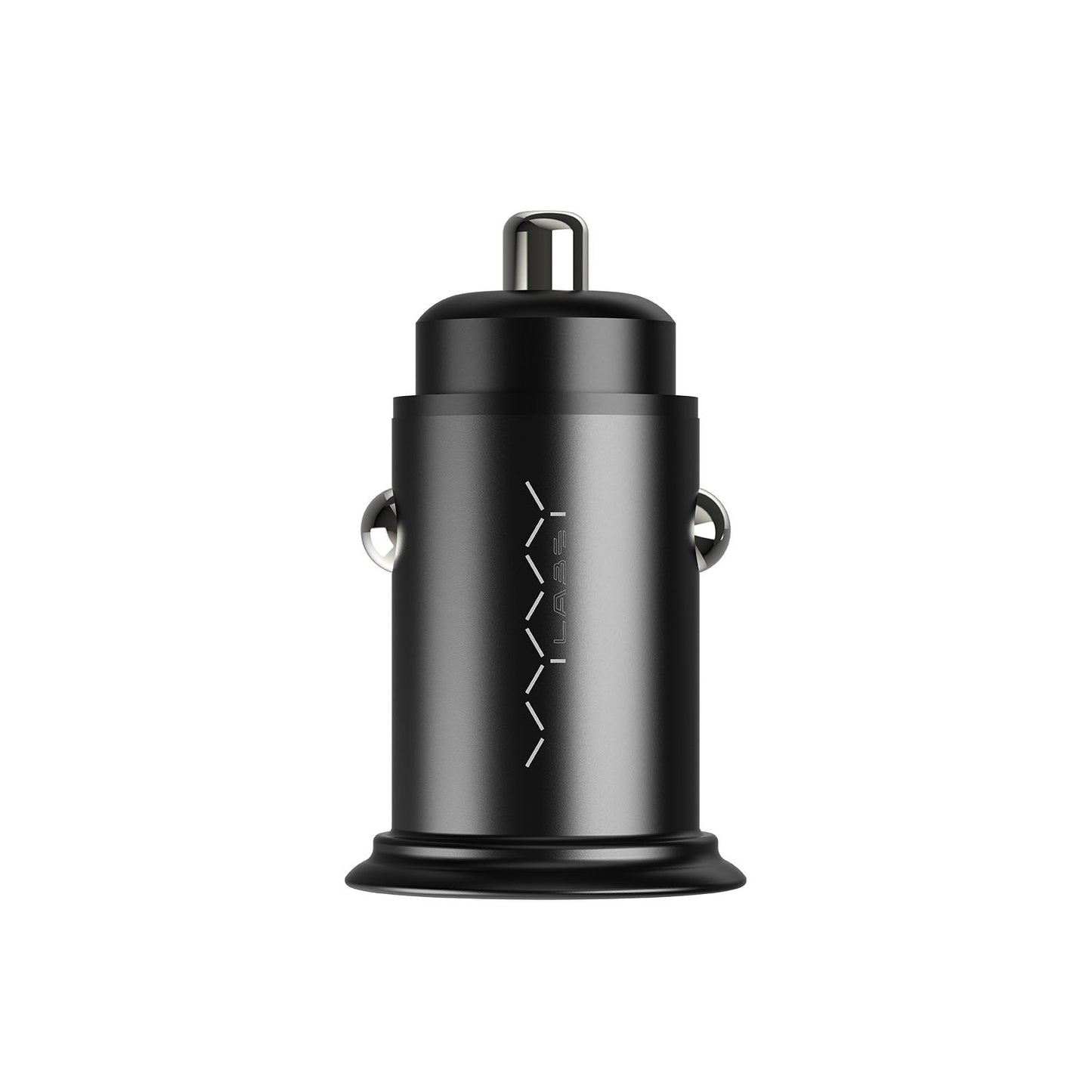 Vyvylabs Round Dot Dual Fast Charge Car Charger 65W A+C Compact and Reliable - Black