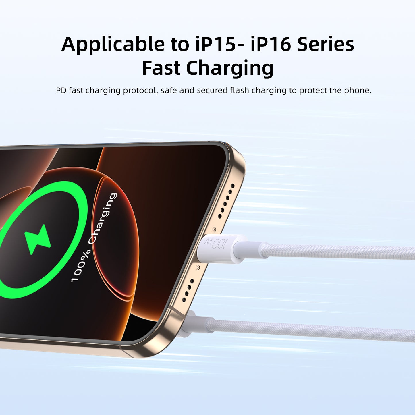 Vyvylabs Prime Series Fast Charging Cable Type-C to Type-C 100W 1M