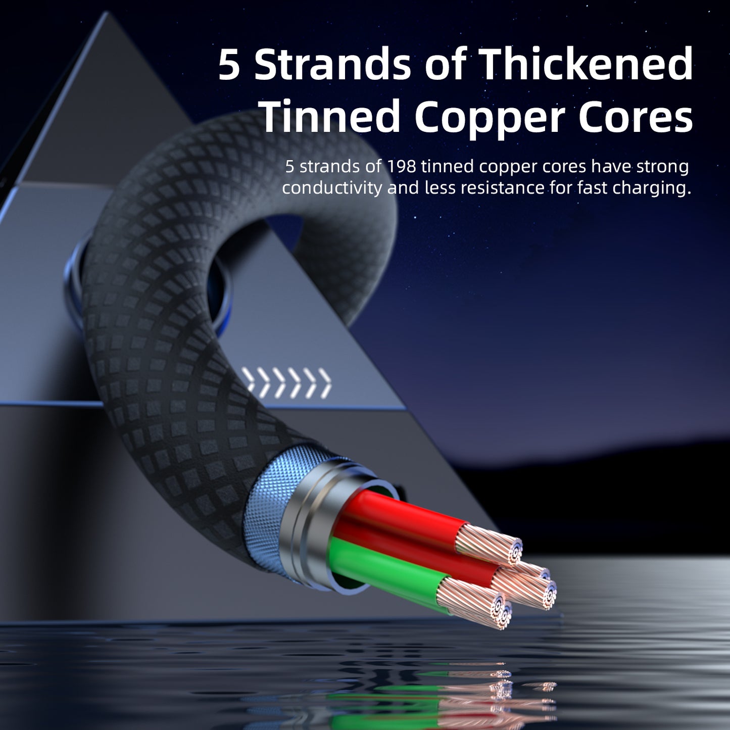 Vyvylabs Superb Series Fast Charging Cable Type-C to Type-C 100W 1M