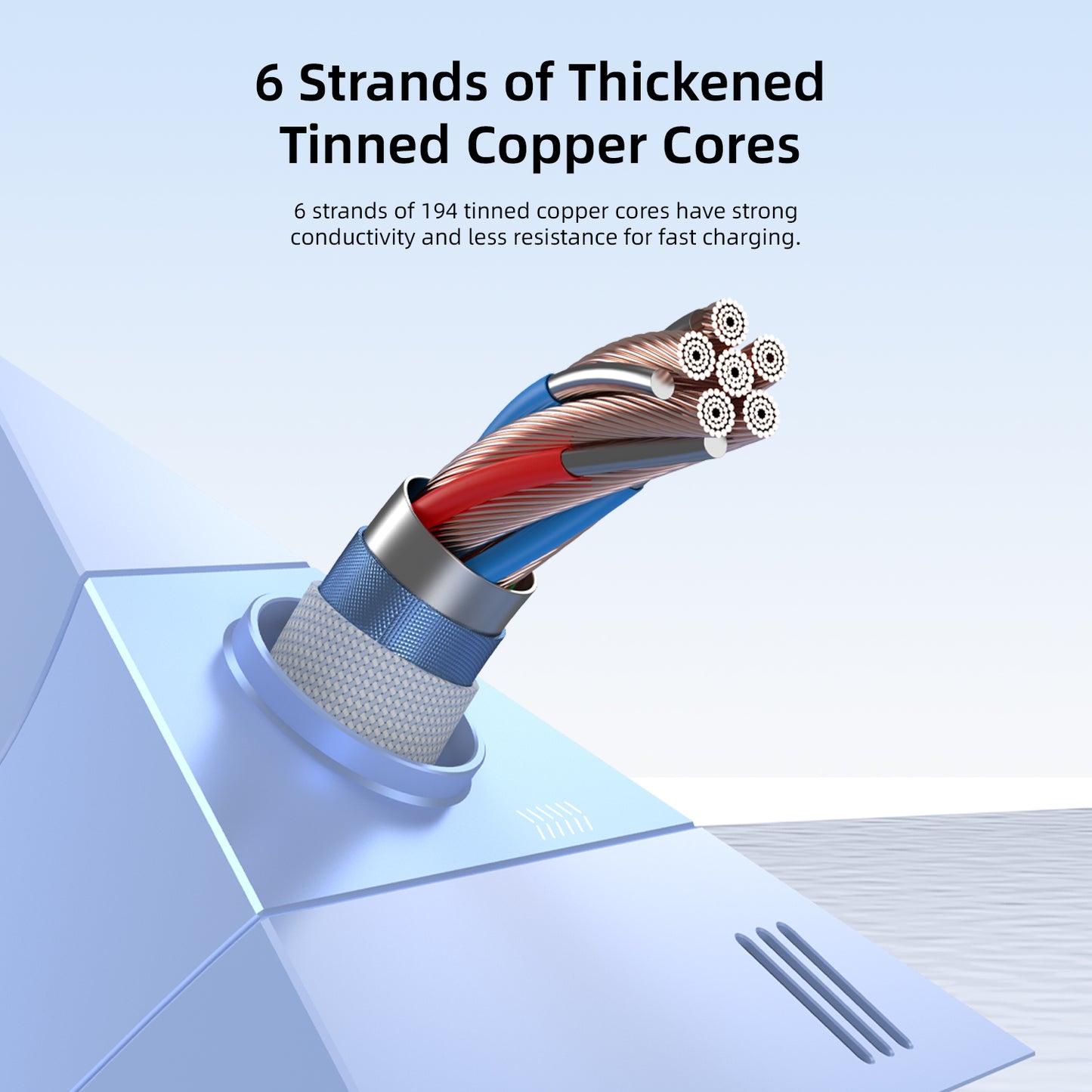 Vyvylabs Prime Series 2 in1 Fast Charging Cable Type-C to C+L 100W 1.5M White