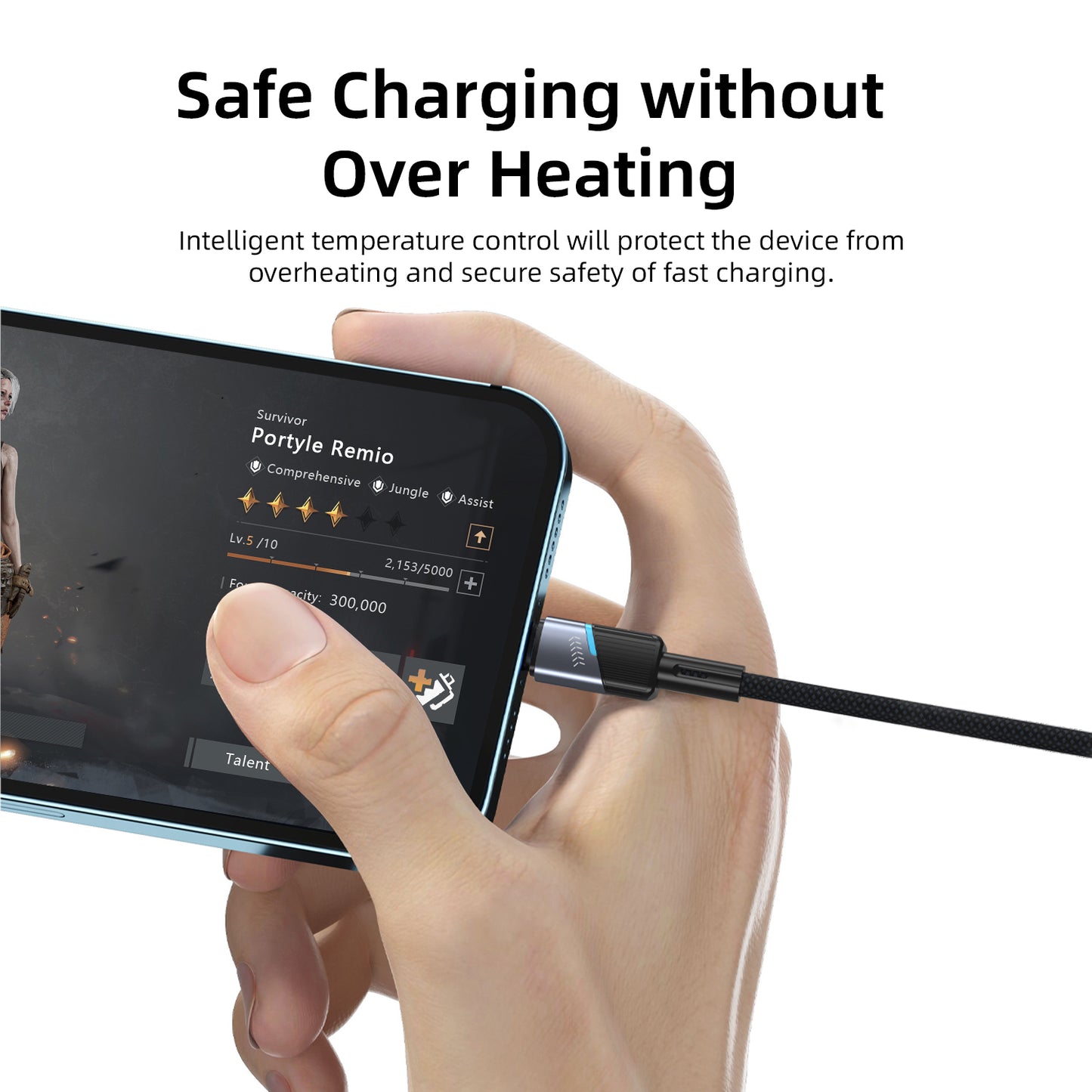 Vyvylabs Superb Series Fast Charging Cable USB to Lightning 2.4A 1M