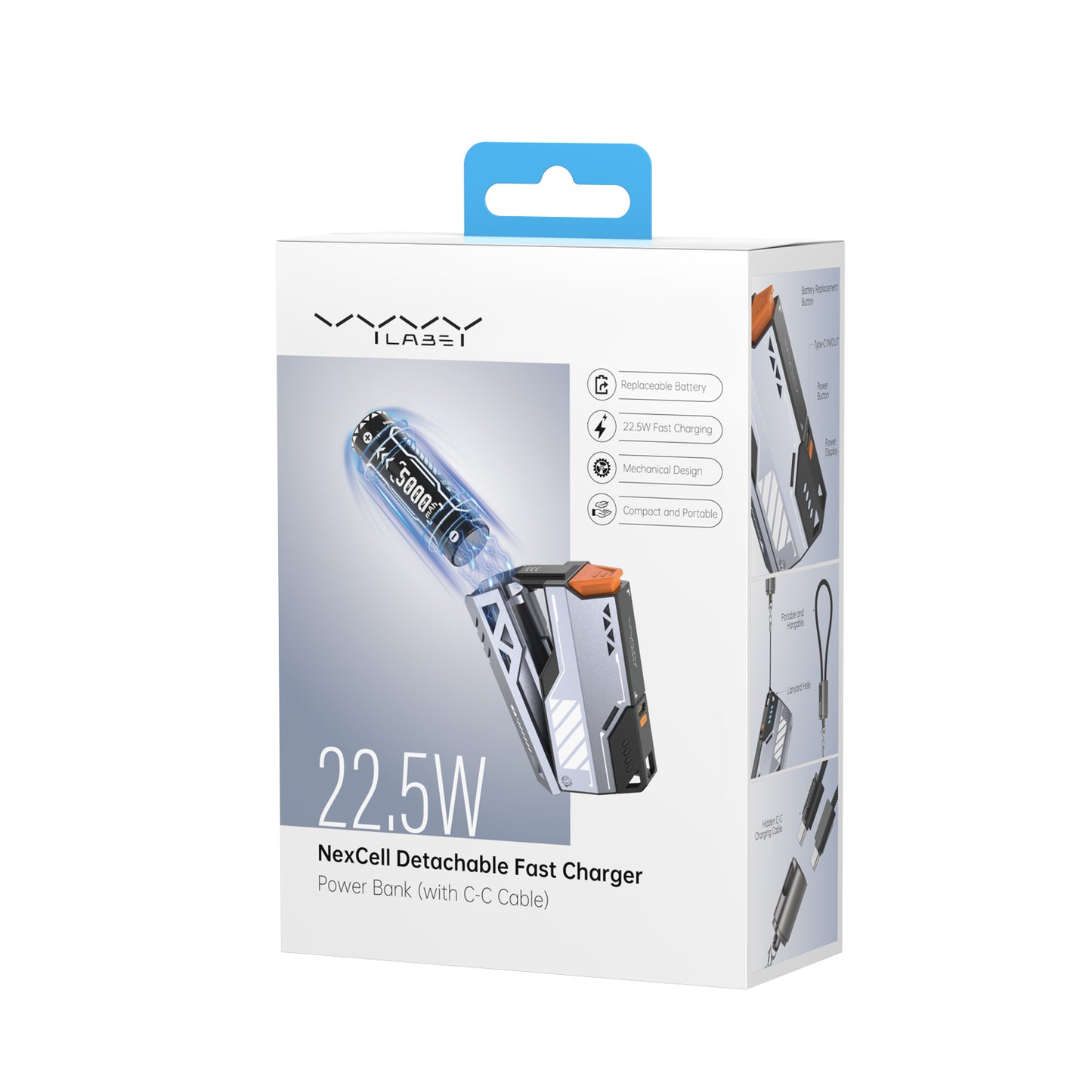 NexCell Power bank Fast Charger 22.5W 10000mAh