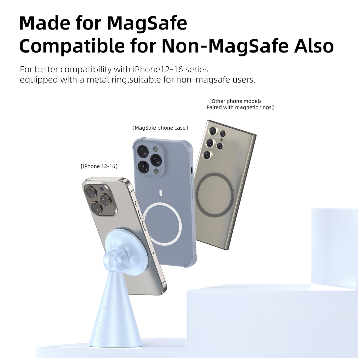 Vyvylabs Little Cap Magnetic Desktop Stand - Cyan