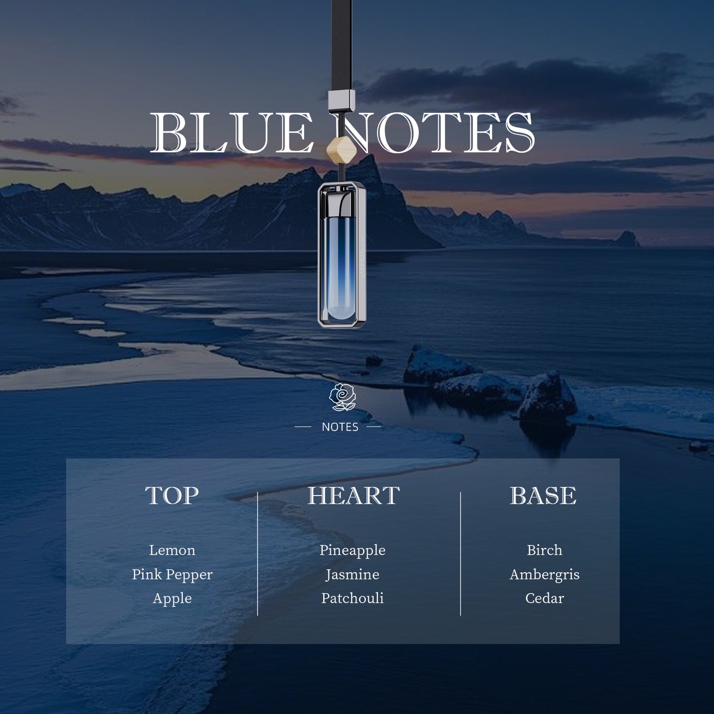 Ripple Series Car Hanging Air Freshener - Red