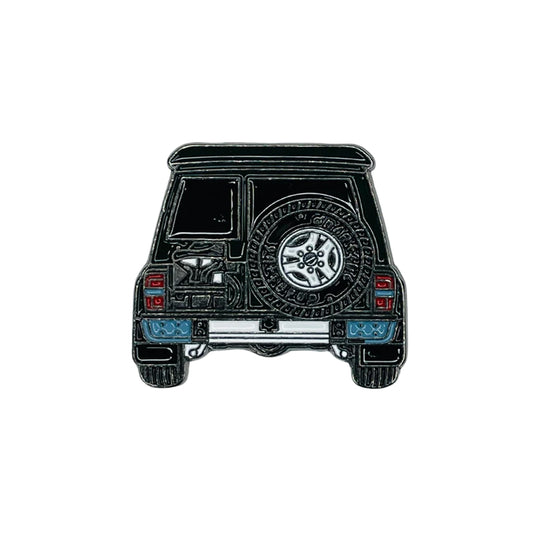 Sticky Metal Badge - Nissan Patrol Black