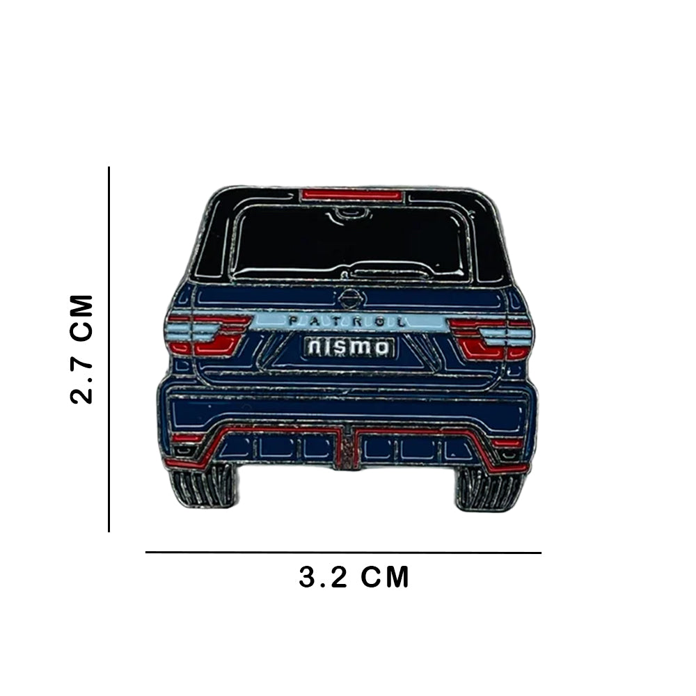 Sticky Metal Badge - Nissan Patrol Nismo Blue
