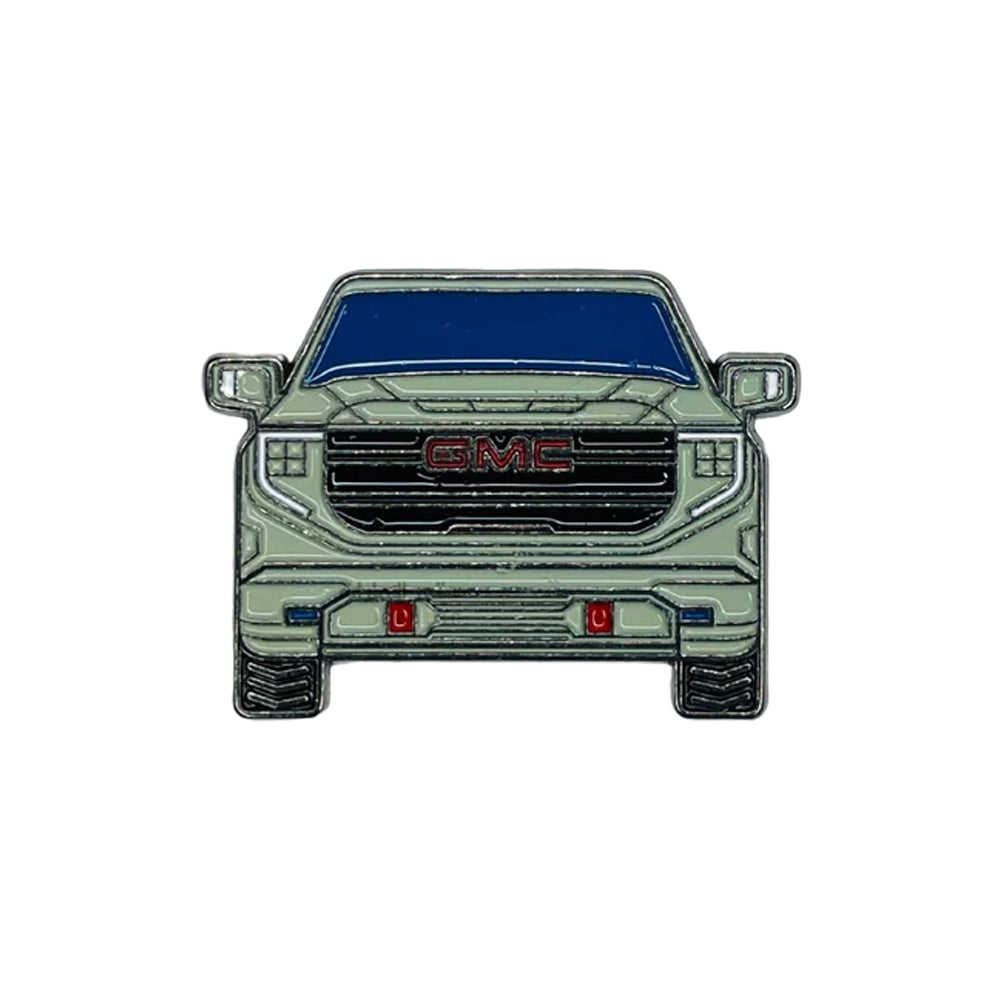 Sticky Metal Badge - GMC Gray