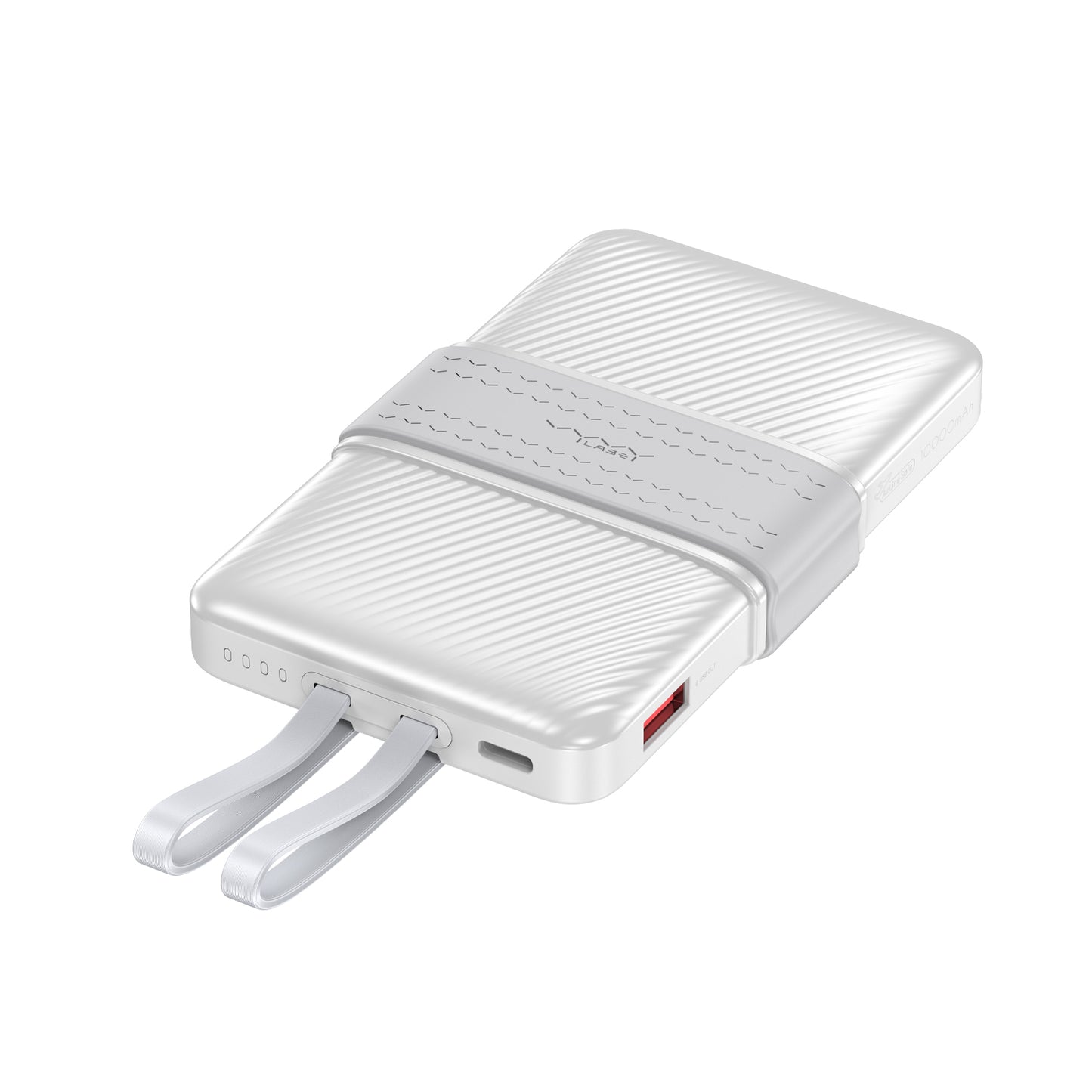 Vyvylabs Creamy Power Bank 10000mAh 20W With Dual Cable C+L - White