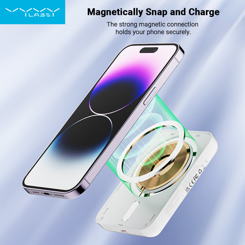 Vyvylabs Bocard Magnetic Mini Wireless Fast Charge Power Bank 4000mAh 20W