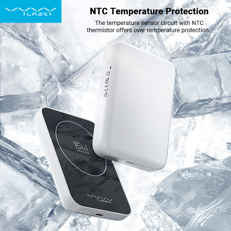 Vyvylabs Bocard Magnetic Mini Wireless Fast Charge Power Bank 4000mAh 20W