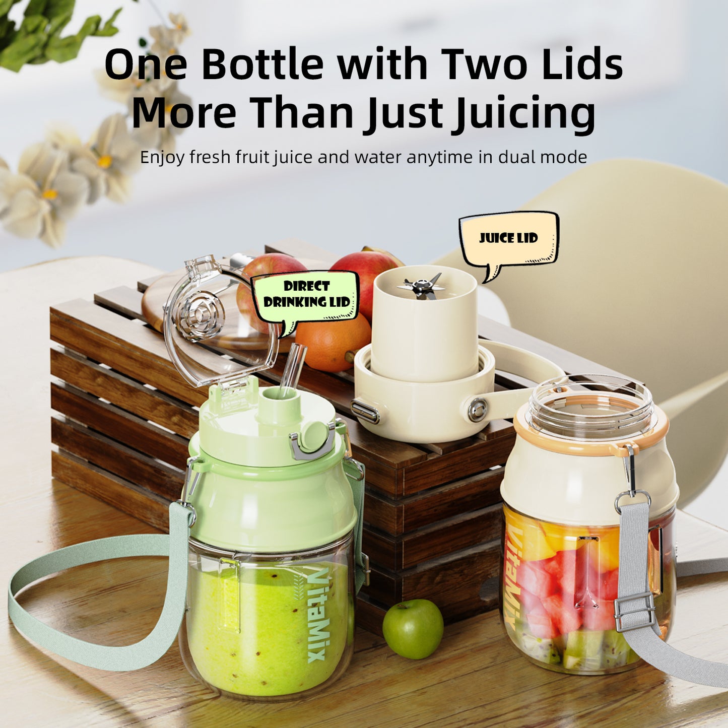 Vyvylabs VitaMix Portable Juice Blender