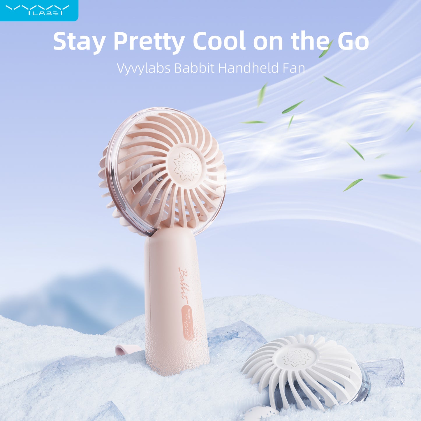 Vyvylabs Babbit Handheld Fan-white