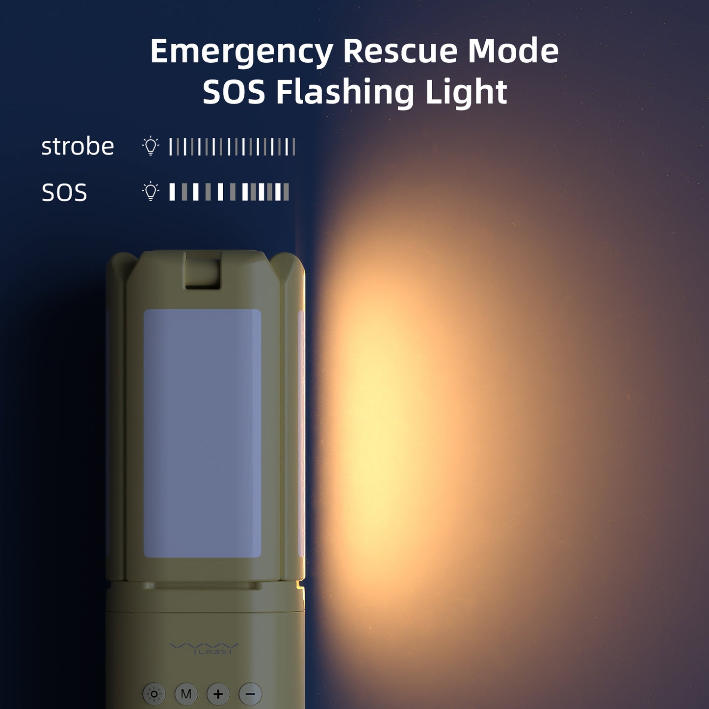 Vyvylabs 4-leaf Multifunctional Outdoor Strong Light for Camping (6000LM)