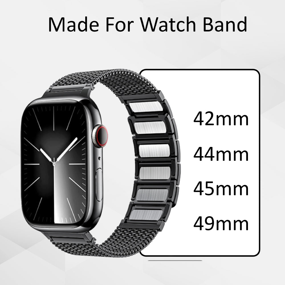 Apple Watch Magnetic steel Band – Silver