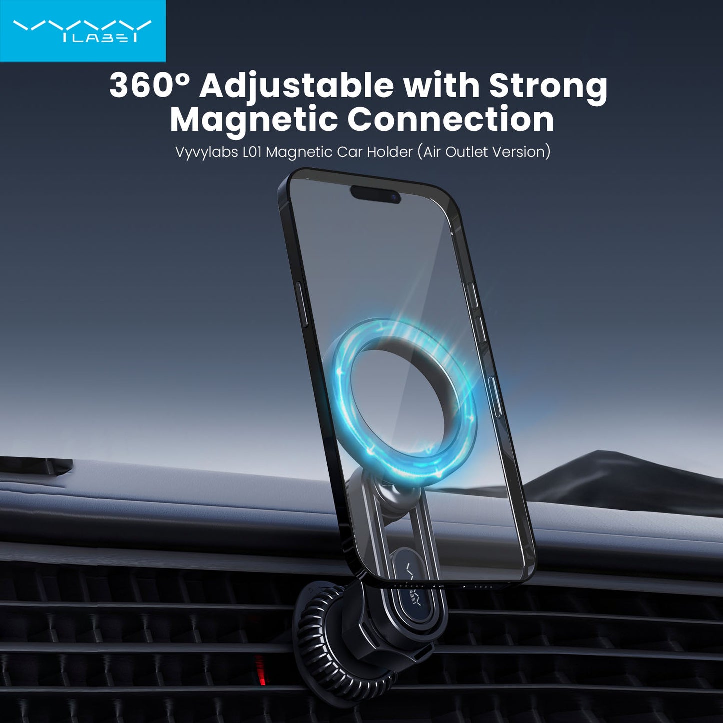 Vyvylabs Magnetic Car Holder (Air Outlet Version)