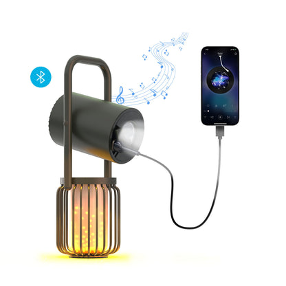 Vyvylabs X1 Flaming Multifunctional Outdoor Light Wireless Speaker + With Powerbank