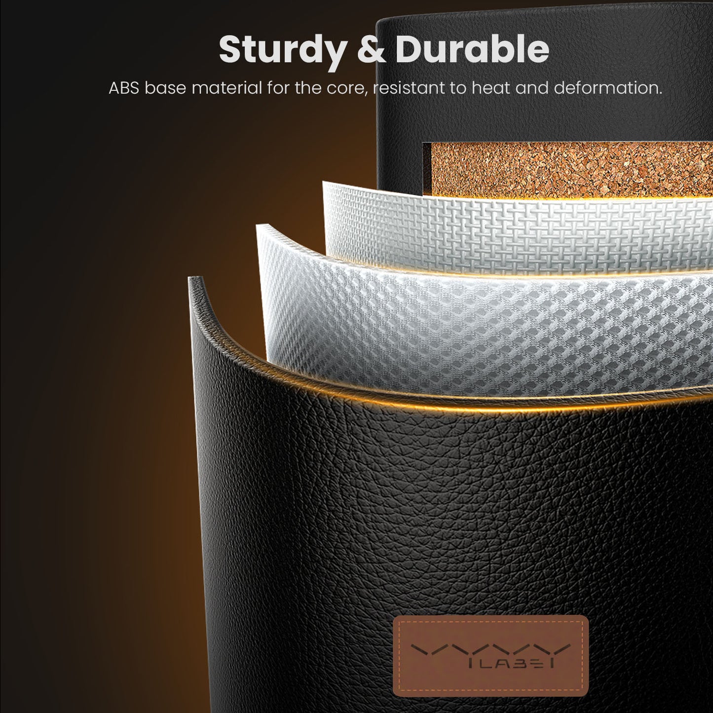 Car Storage Box With Cup Holder and Large Capacity - Black