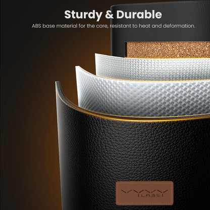 Car Storage Box With Cup Holder and Large Capacity - Black