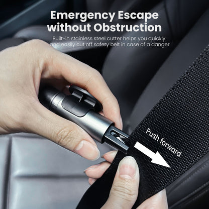 Sharpen Safety Hammer Window breaking & Safety belt cutting - Red