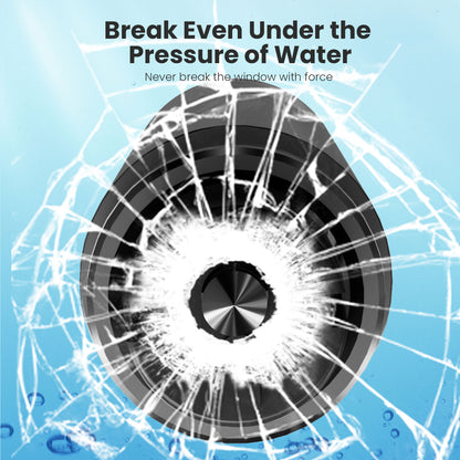 Sharpen Safety Hammer Window breaking & Safety belt cutting - Red