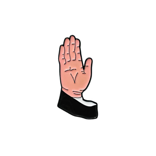 Sticky Metal Badge - Hand