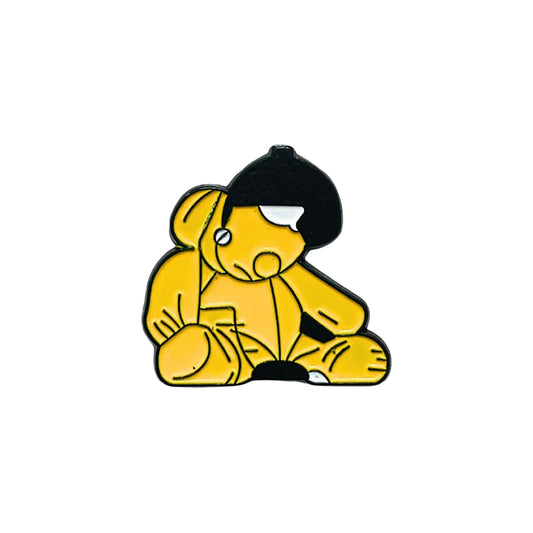 Sticky Metal Badge - Bear Lamp
