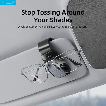 Vyvylabs Cool Drive Vehicle Eyewear Clip (Clamping Type ) - Black