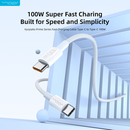 Vyvylabs Prime Series Fast Charging Cable Type-C to Type-C 100W 2M