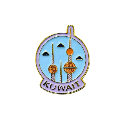 Sticky Metal Badge - Kuwait