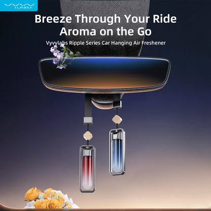 Ripple Series Car Hanging Air Freshener - Red