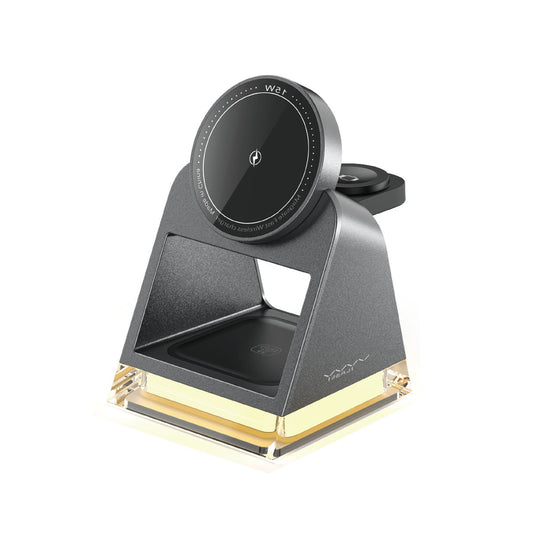 Vyvylabs W30 3 in 1 Wireless Charger 15W With LED Light