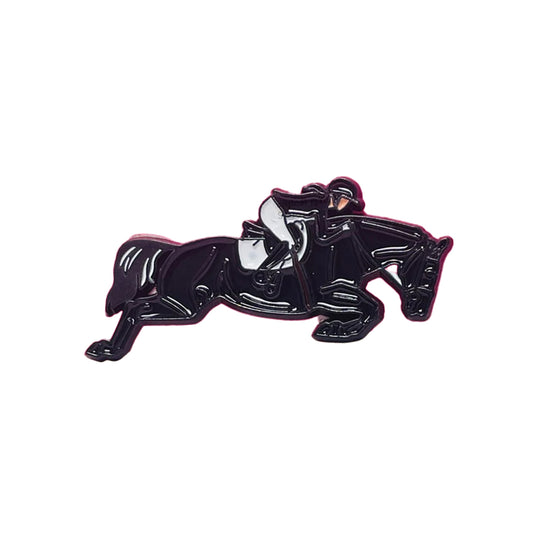 Sticky Metal Badge - Horse Rider