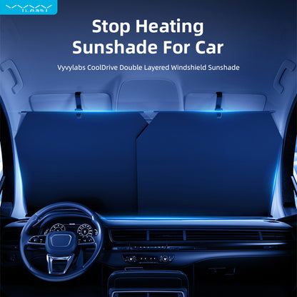 Vyvylabs CoolDrive Double Layered Windshield Sunshade