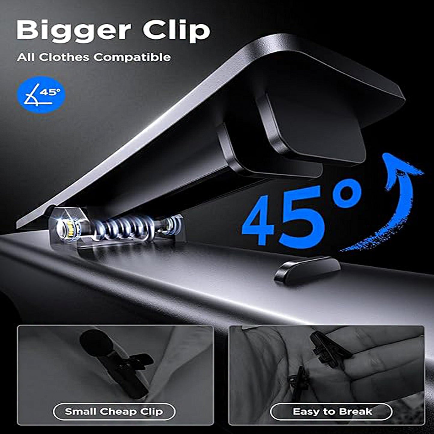 LISEN Wireless Lavalier Microphone with Noise Cancellation