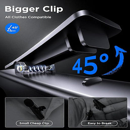 LISEN Wireless Lavalier Microphone with Noise Cancellation