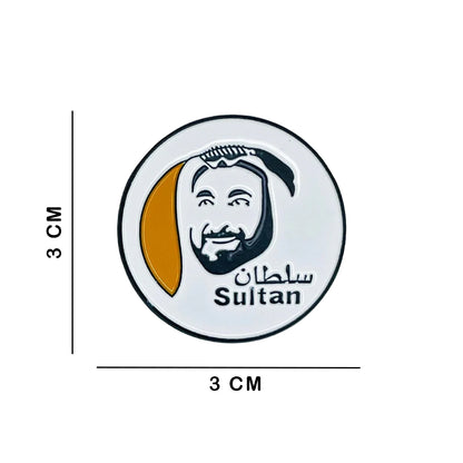 Sticky Metal Badge - Sheikh Sultan