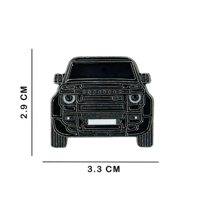 Sticky Metal Badge - Land Rover Defender